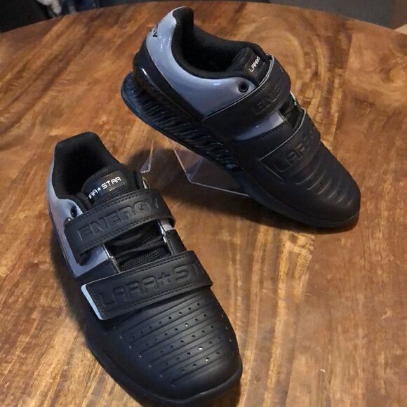 Lara Star Hook Loop Professional Male Powerlifting Shoes size 7 BLACK main image 8